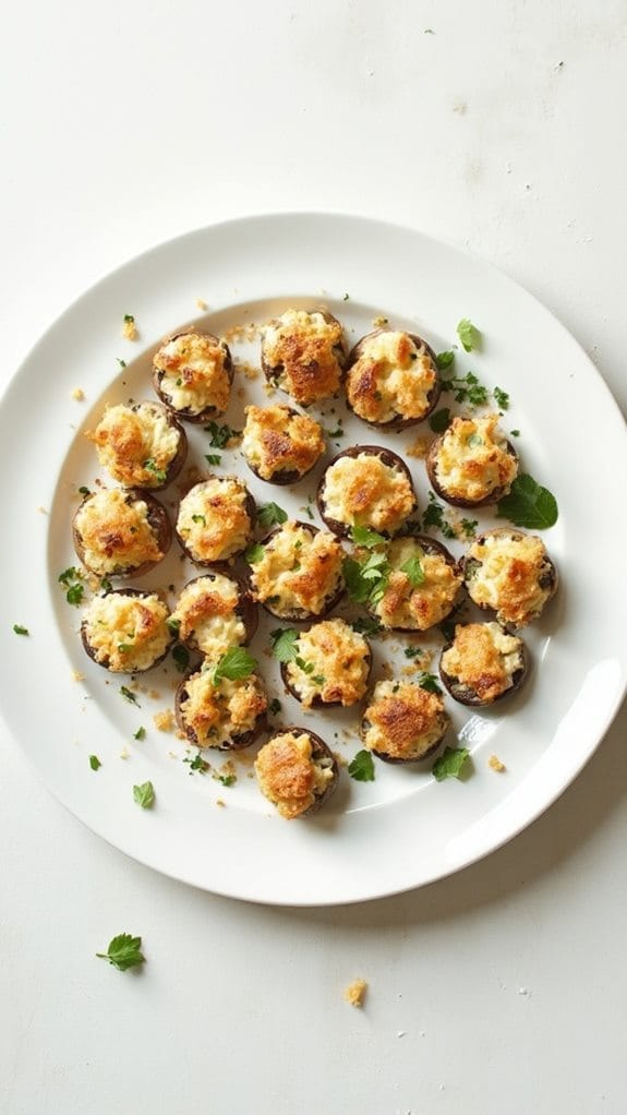 delicious filled mushroom appetizers