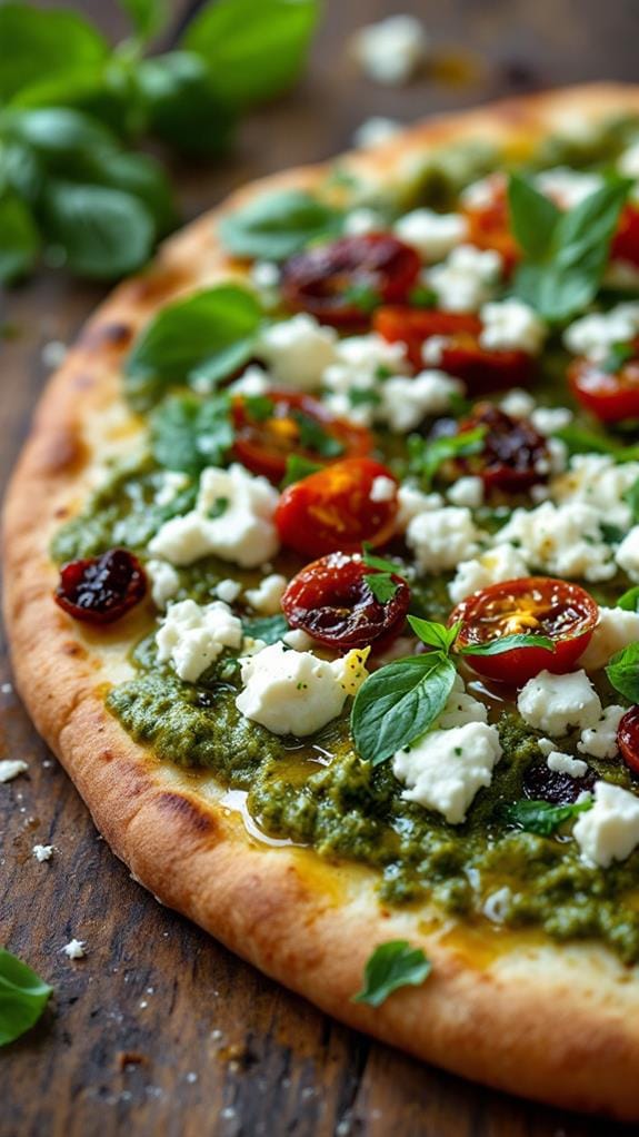 delicious pesto goat cheese