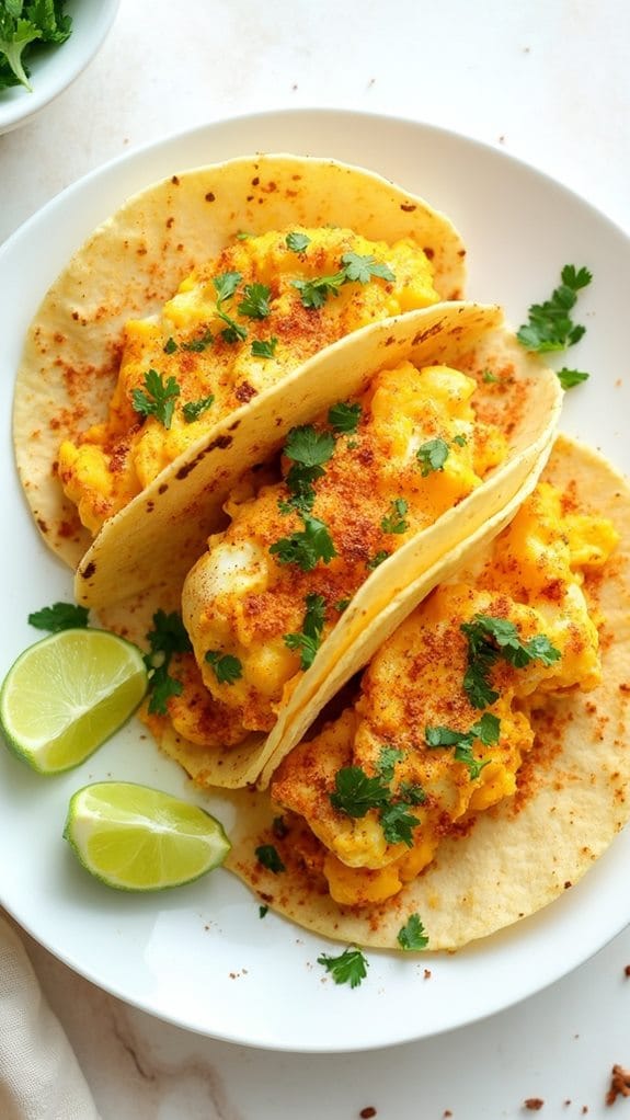 delicious pumpkin breakfast tacos