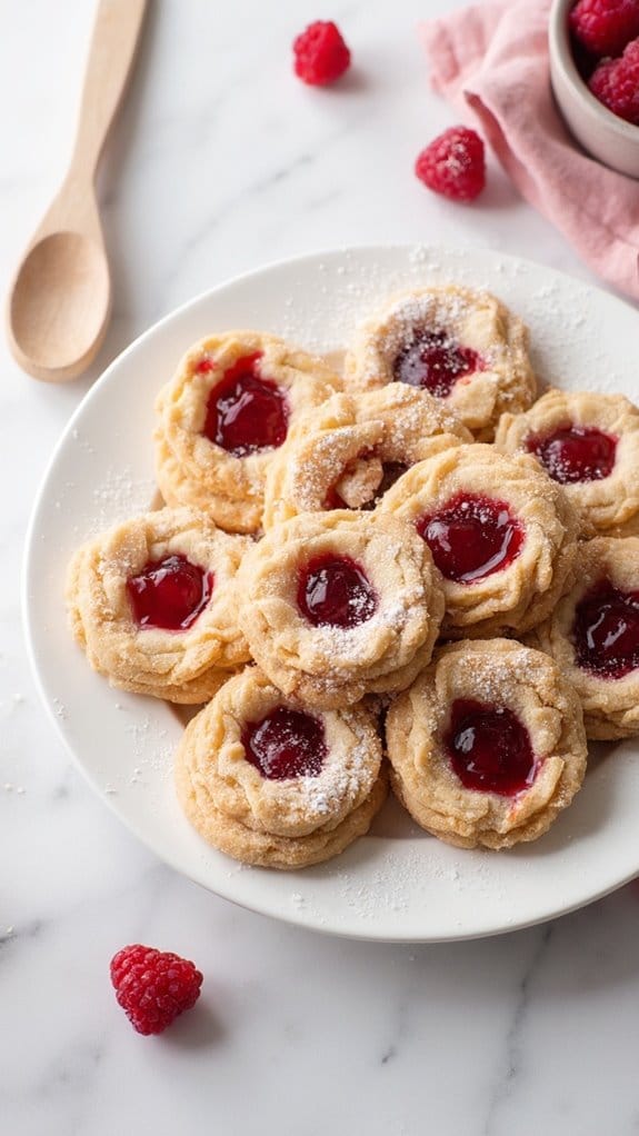 delicious raspberry filled cookies