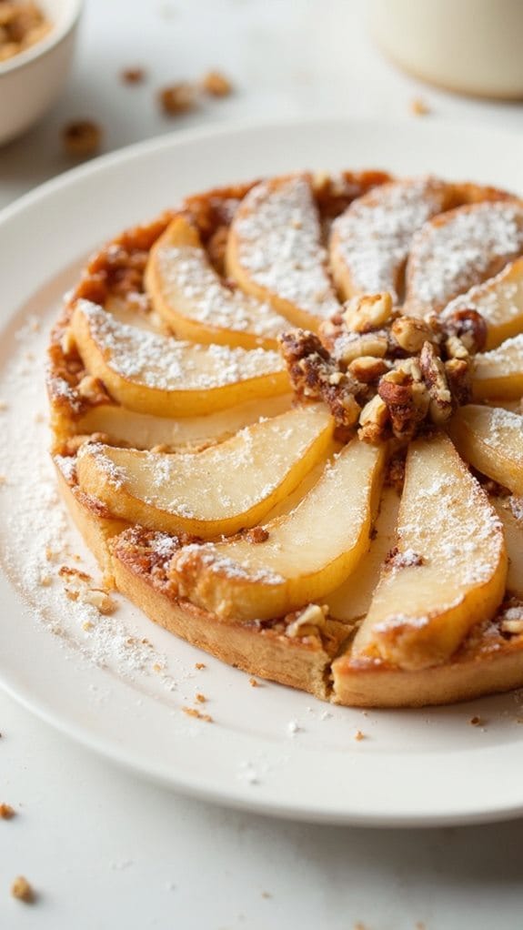 delicious spiced pear tart