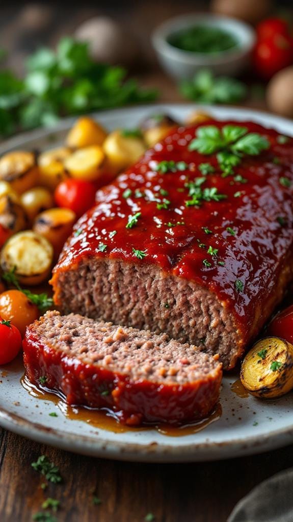 delicious sweet savory meatloaf