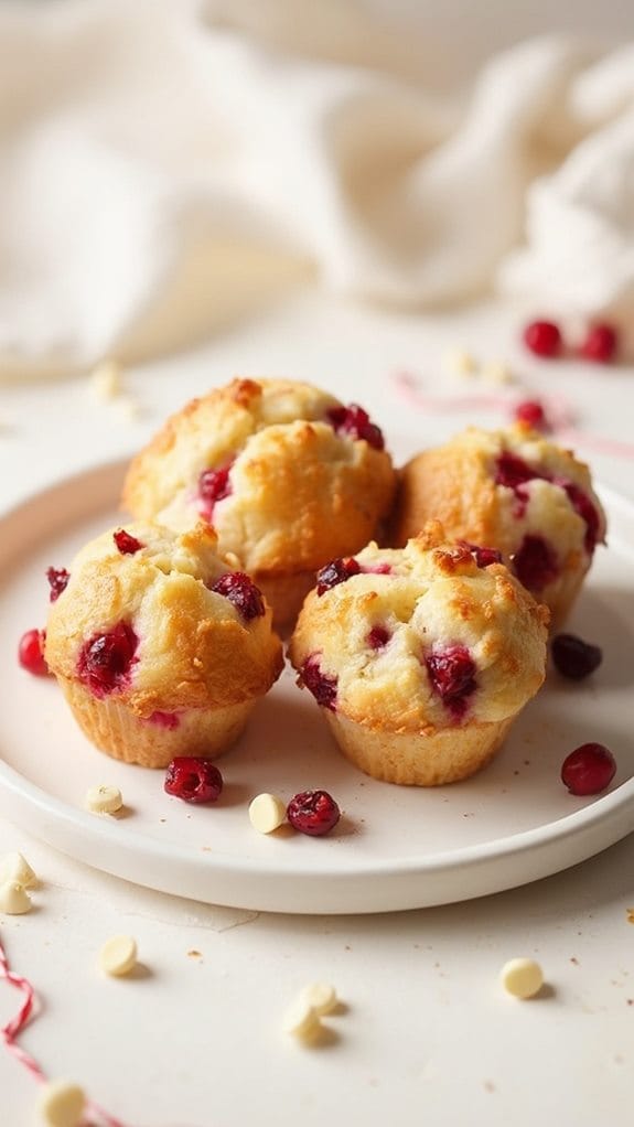 delicious white chocolate muffins