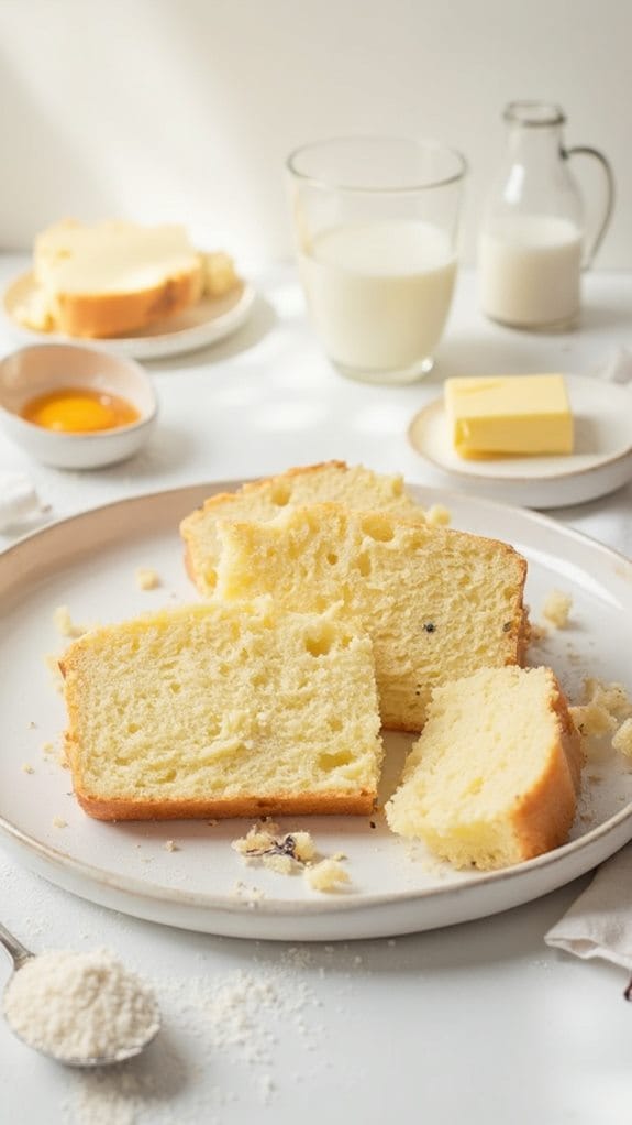 deliciously moist vanilla cake