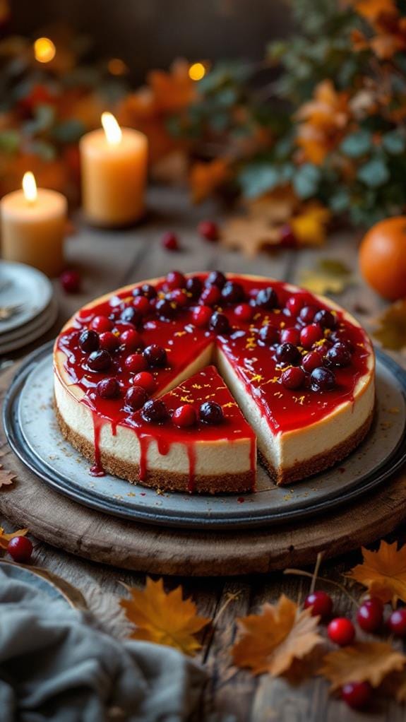 festive cranberry orange dessert