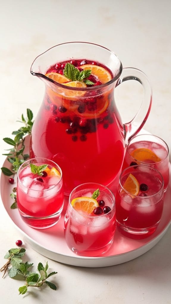 festive cranberry punch recipe