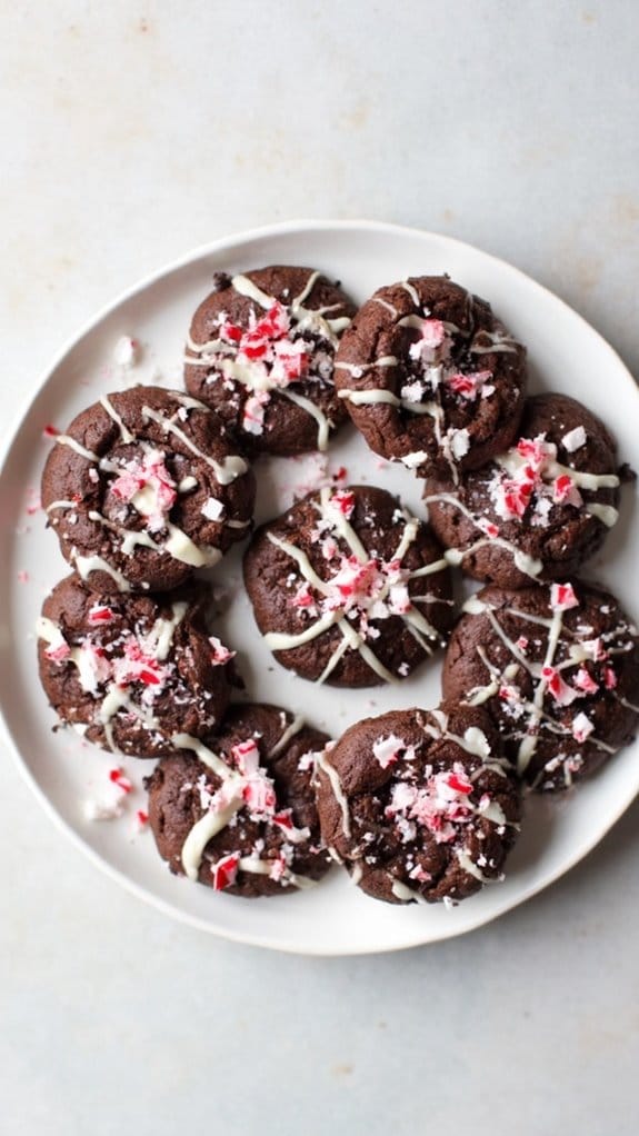 festive mint chocolate treats