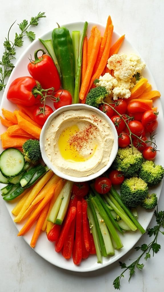 festive vegetable dip spread