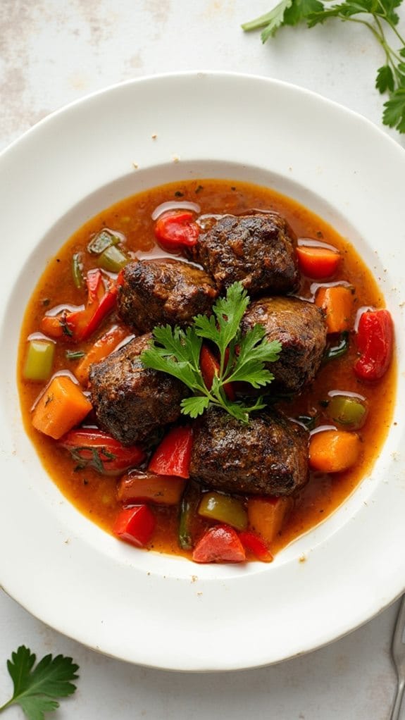 flavorful caribbean oxtail stew