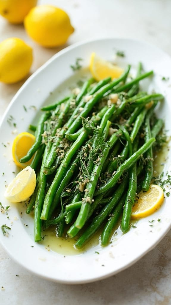 flavorful herb enhanced green beans