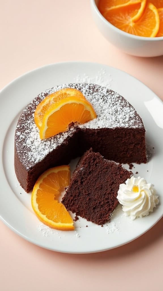 gluten free citrus chocolate dessert