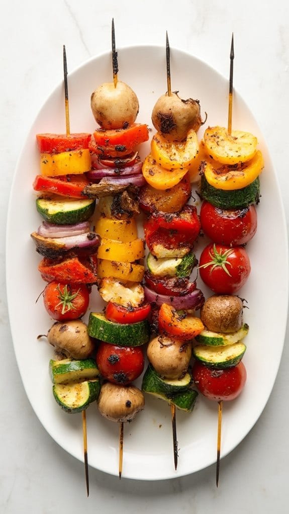 grilled vegetable kebabs delight