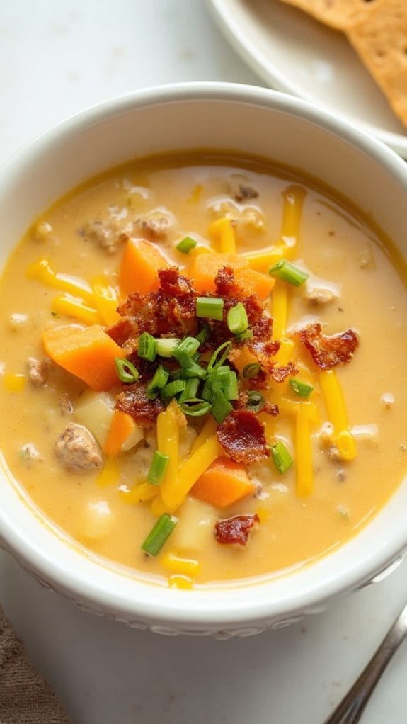 hearty cheeseburger soup recipe