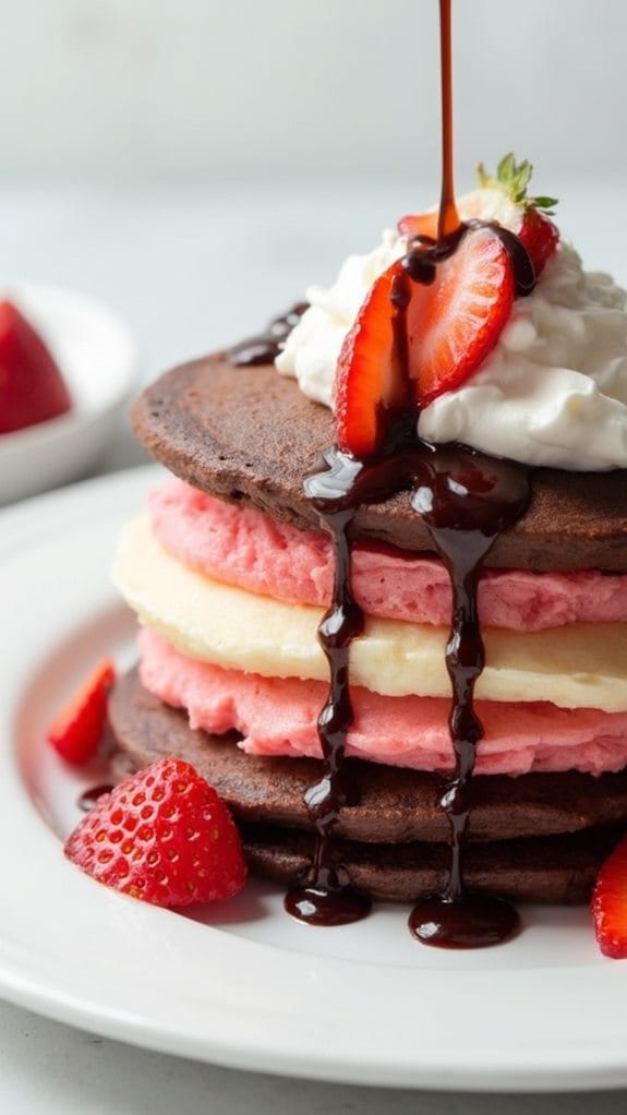 layered fluffy pancake delight