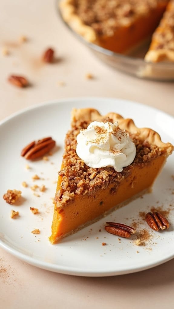 maple pecan sweet potato pie