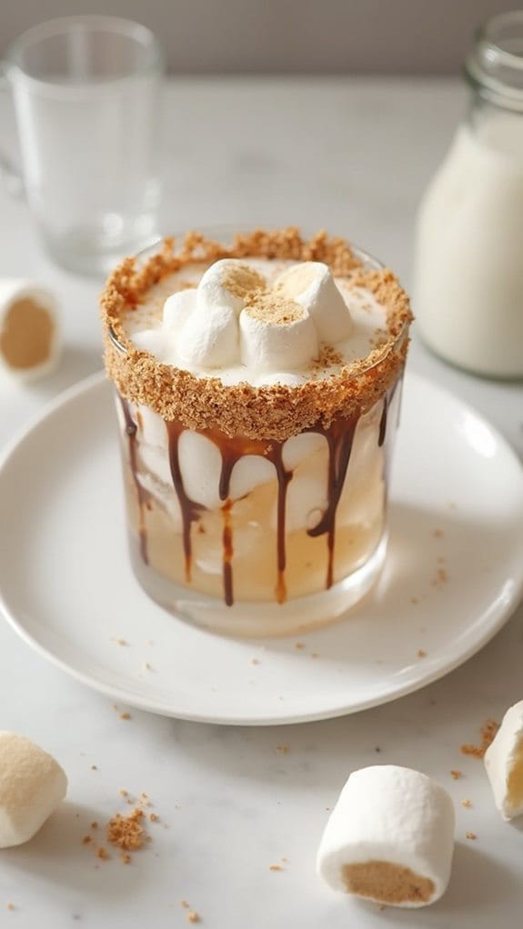 marshmallow chocolate cocktail delight