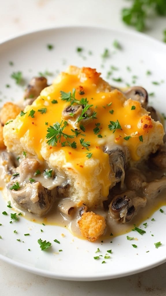 mushroom tater tot casserole