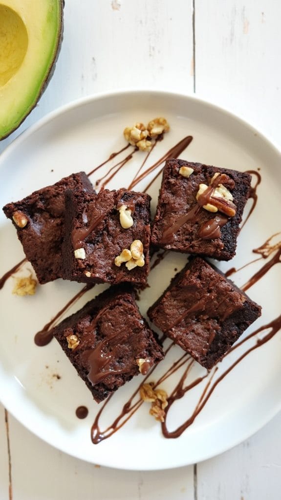 nutty avocado brownie delight