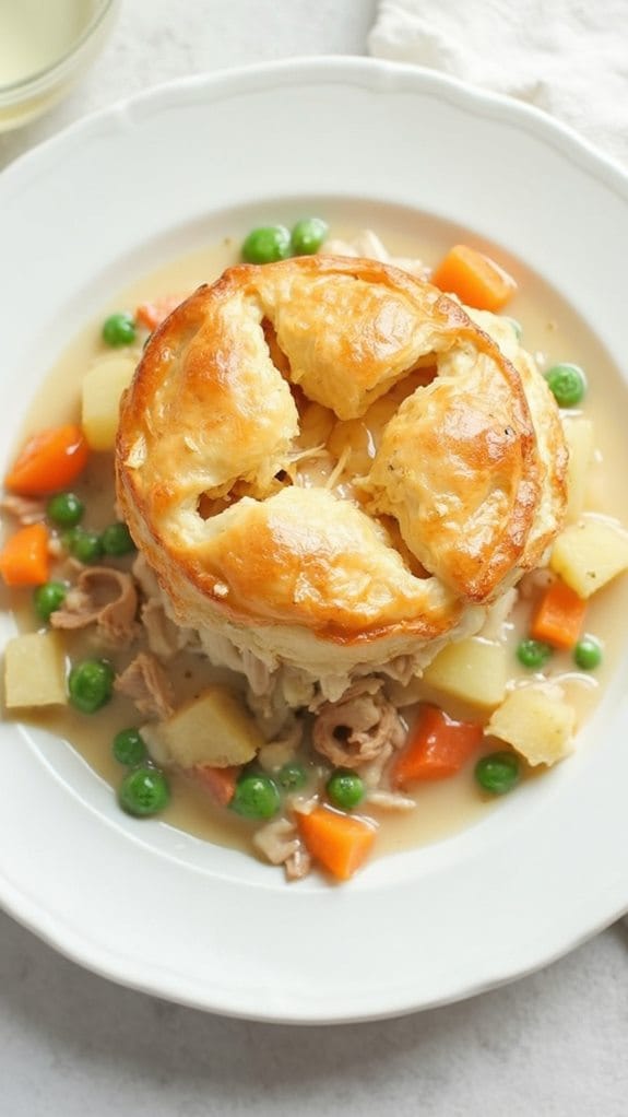 puff pastry chicken potpie