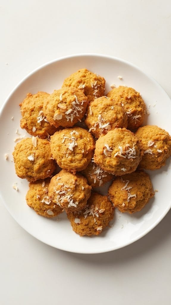 pumpkin coconut spice cookies