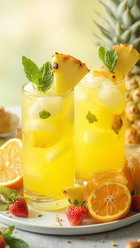 refreshing tropical citrus beverage