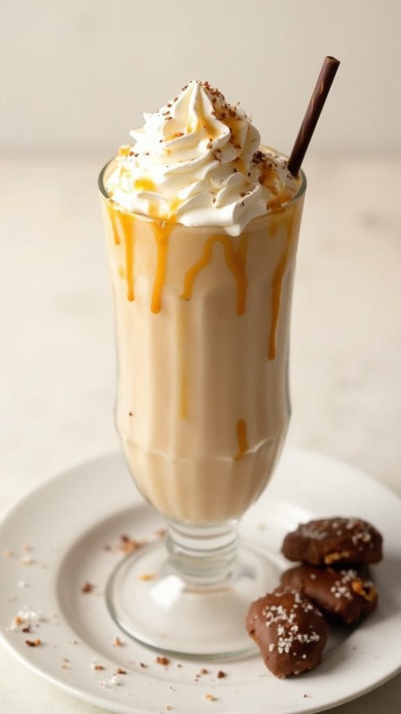 salted caramel milkshake delight