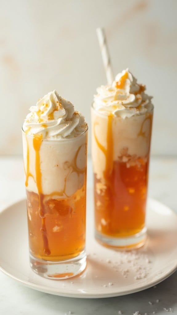 salted caramel whiskey float