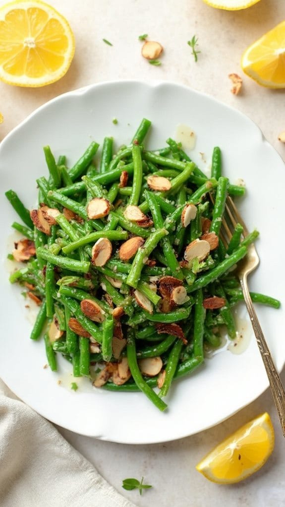 saut ed green beans almonds