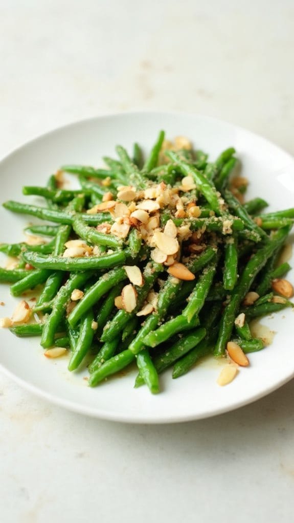 saut ed green beans almonds