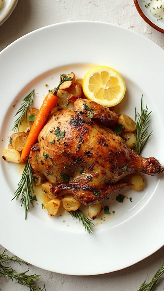 savory herb seasoned game bird