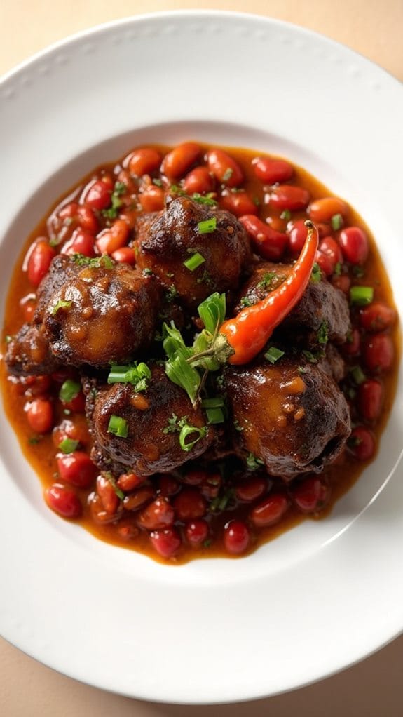 savory jamaican oxtail dish