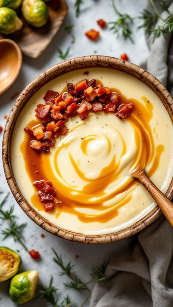 savory maple bacon soup