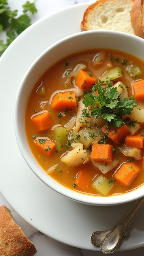 savory onion herb stew