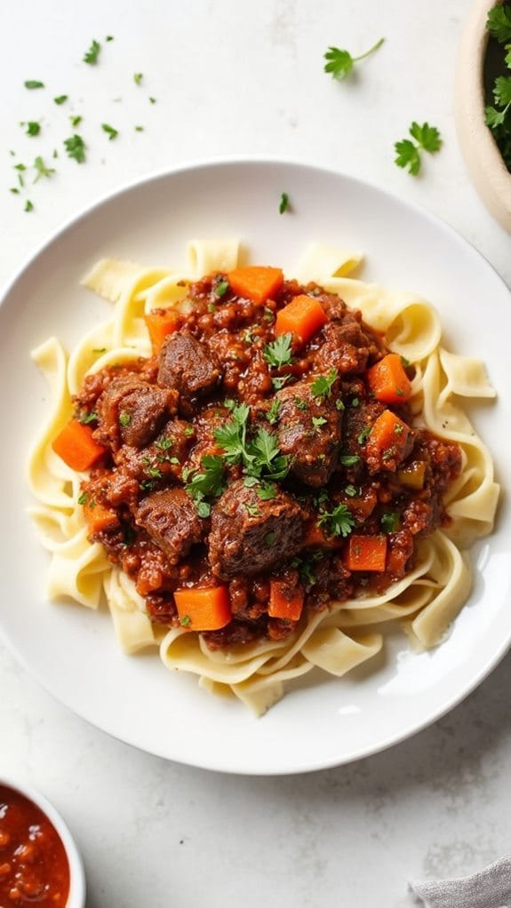 savory oxtail ragu recipe