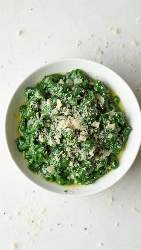 savory spinach side dish