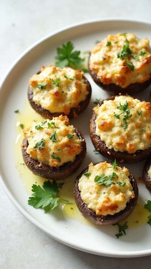 savory stuffed mushroom appetizers