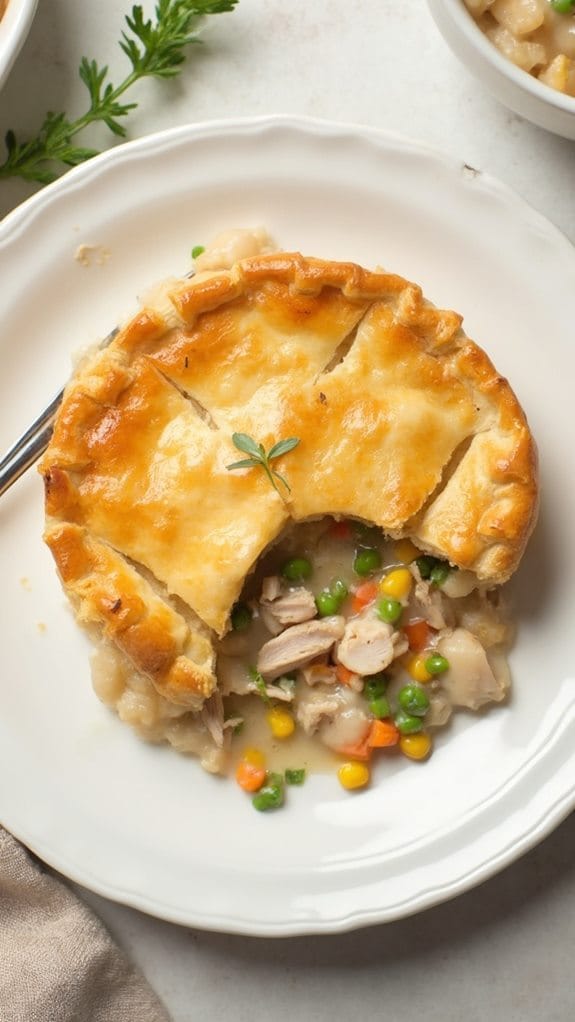 savory turkey filled pastry