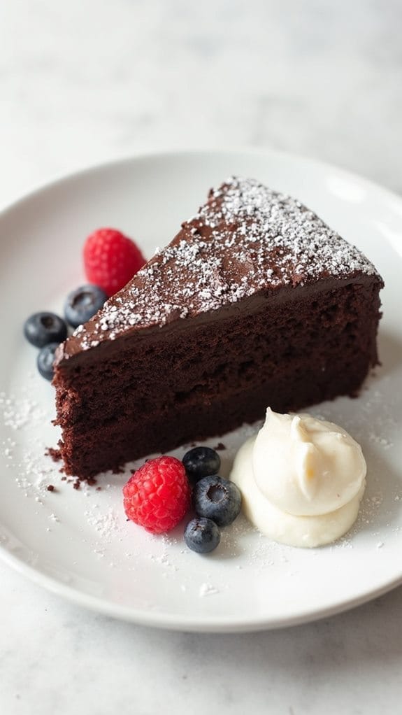 spiced flourless chocolate delight