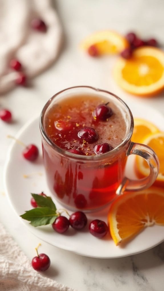 spiced holiday fruit beverage