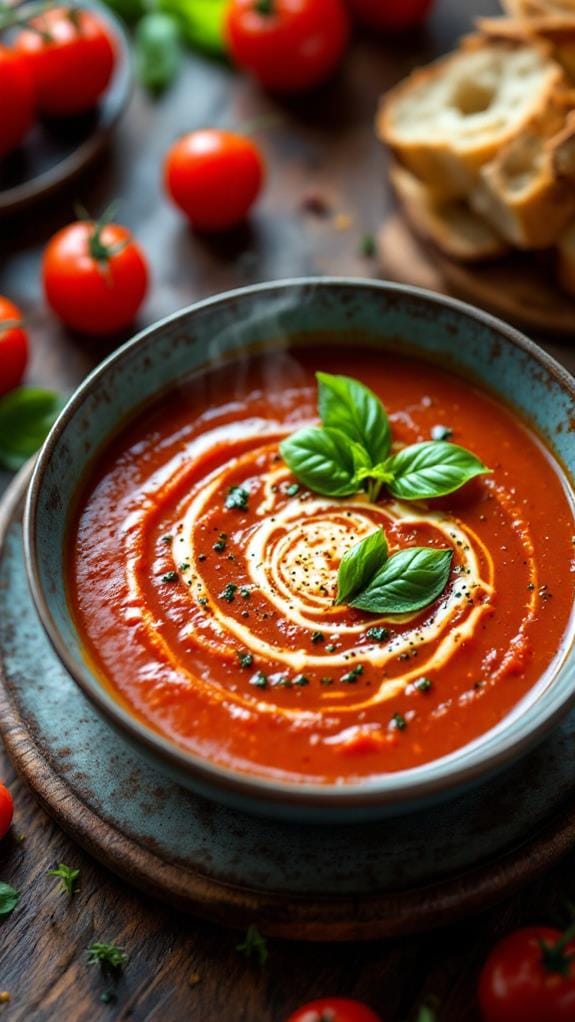 spicy tomato basil soup