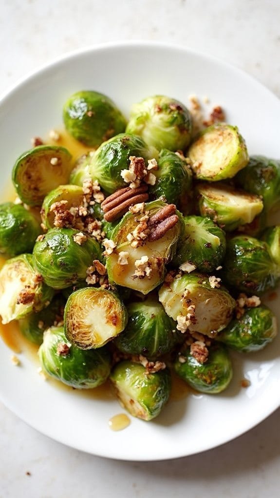 sweet maple brussels sprouts