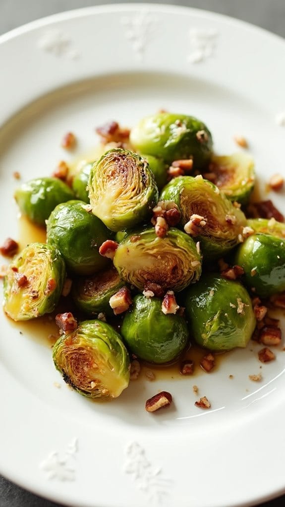 sweet savory brussels sprouts