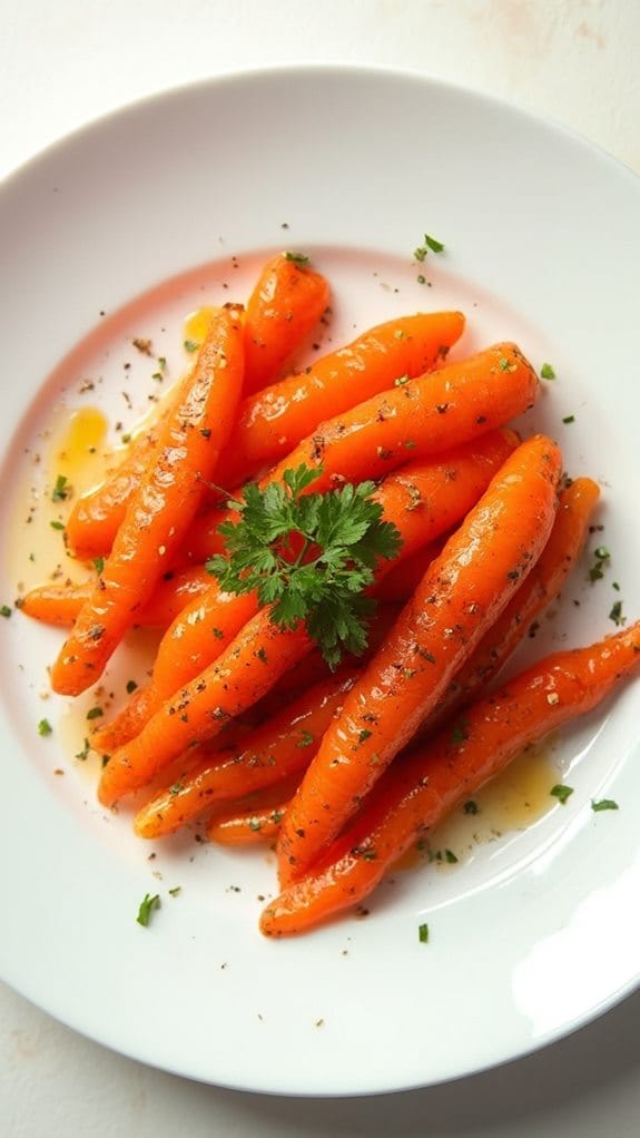 sweetened roasted carrot dish