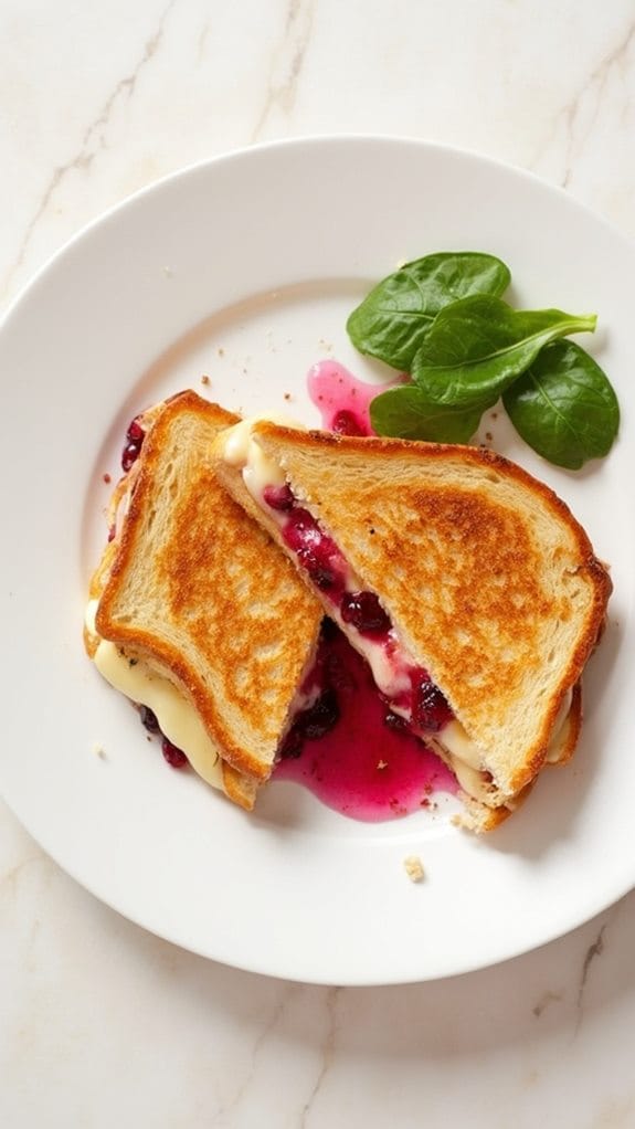 thanksgiving inspired grilled sandwich