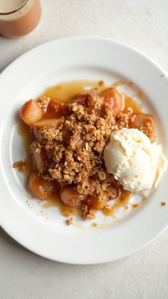 warm cinnamon apple dessert