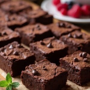 Flourless Yogurt Mousse Brownies