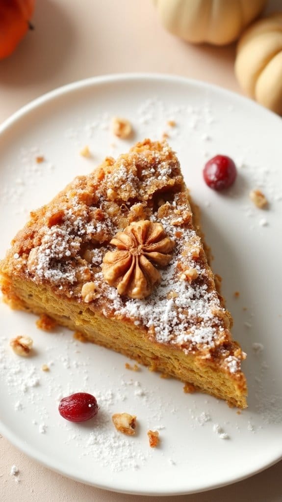 autumn flavored coffee cake