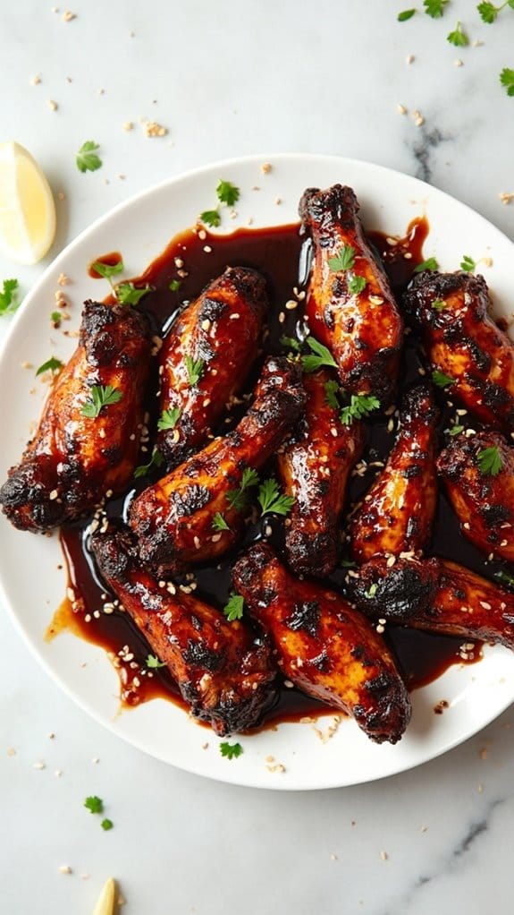 balsamic glazed chicken wings