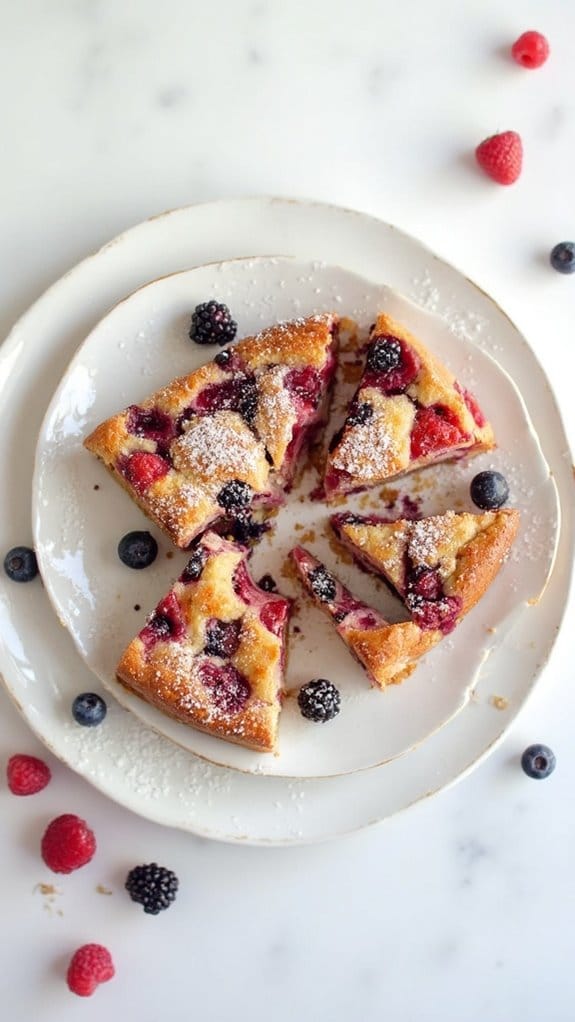 berry almond flour bake