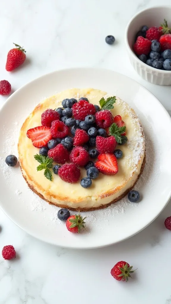 berry infused cheesecake delight